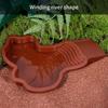 Adaptable Animal Feeding Plate Durable ABS Construction Shallow Water Dish For Shelled Species Lizards