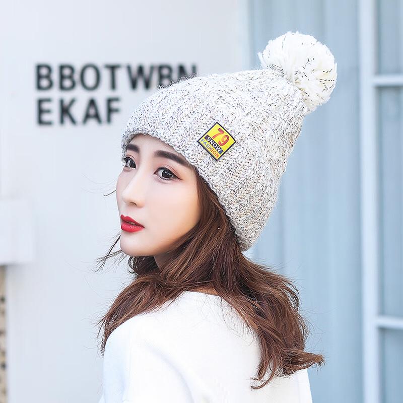 ZHENYUEQI Winter Knitted Beanie with Earflaps One Size