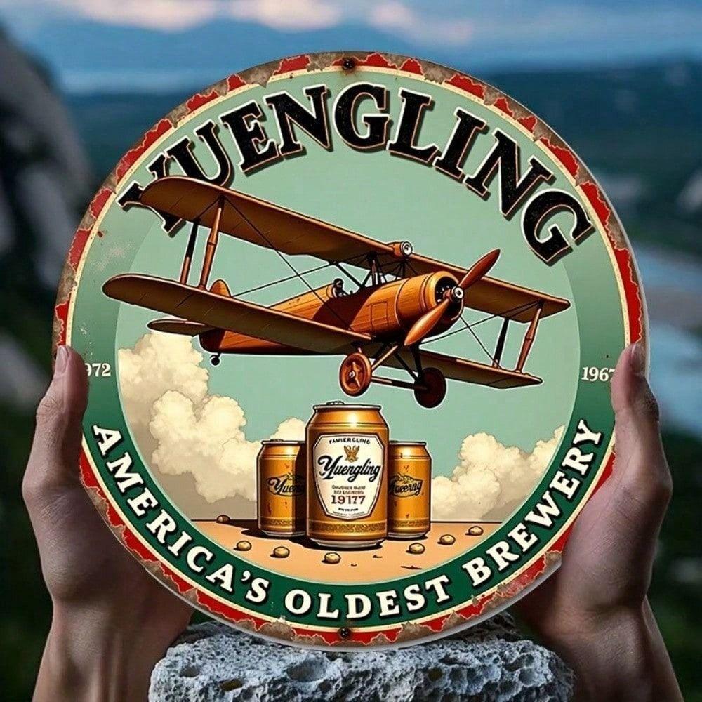 Vintage Beer Metal Sign 20x20 Cm Aluminum Wall Decor for Bar