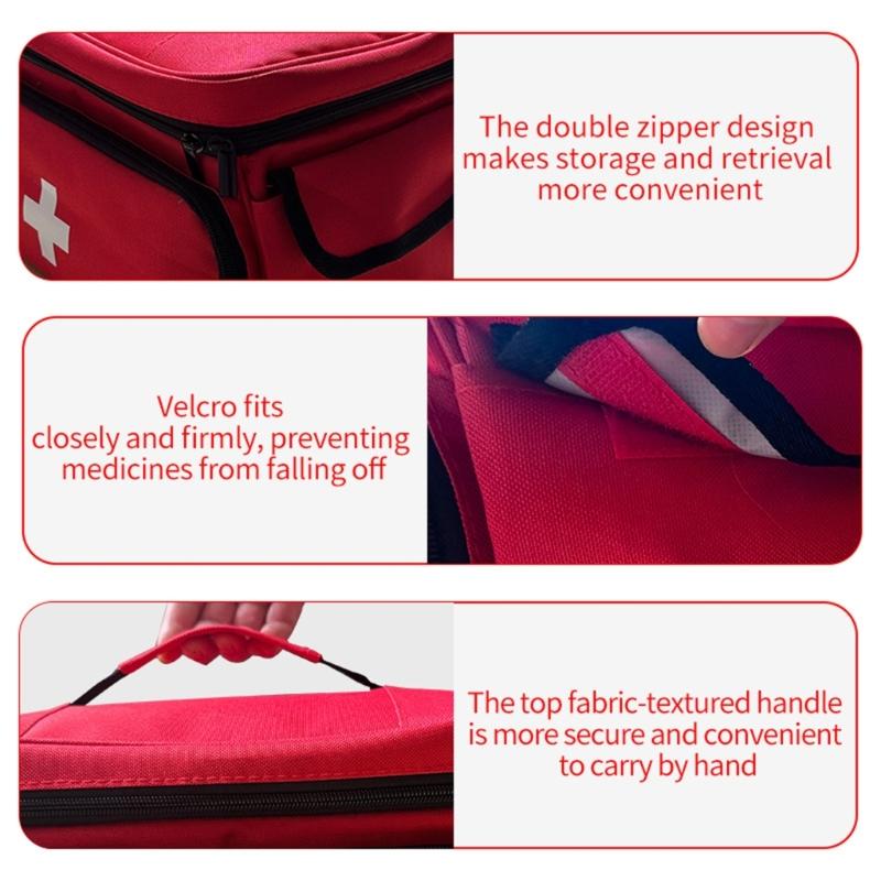 Essential Emergency Clinical Pouch Compact Convenient For Road Trips Camping Daily Carry Water Resistant