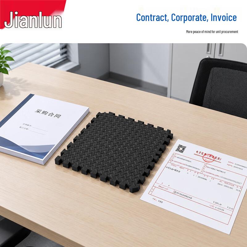 Jianlun Hexagonal Rubber-Coated Steel Dumbbell Pair
