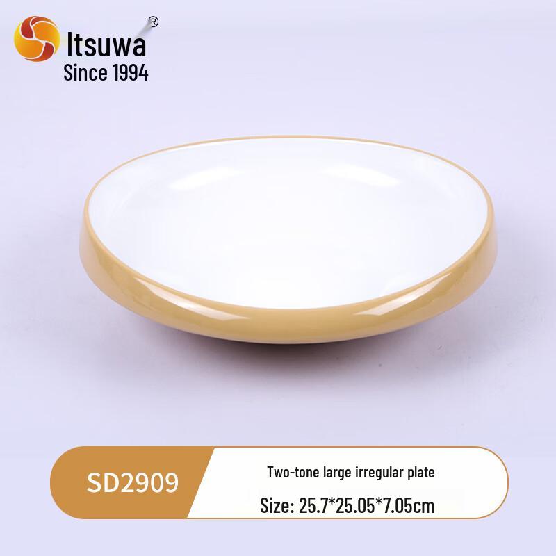WUHE Two-Tone Irregular Serving Plate