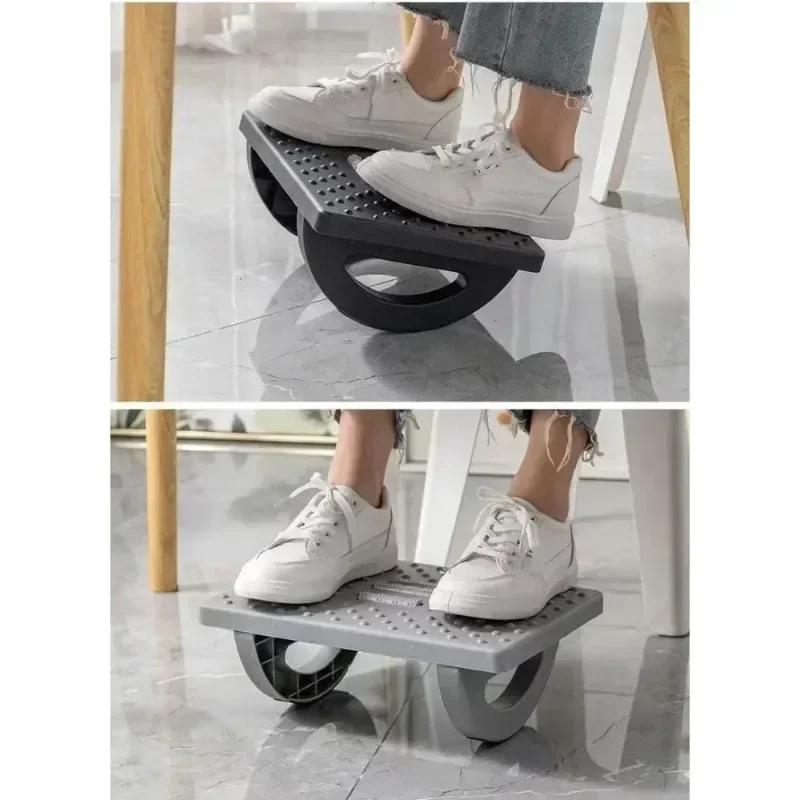 NEW Under the Table Foot Pedal Anti-twisting Legs Half-circle 180 ° Rocking Relaxation Leisure Stirrups Office Foot Pedal