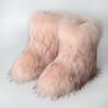 Women's Winter Fluffy Faux Fur Snow Boots, Comfortable Plush Warm Ankle Booties, Luxury Furry Fashion Outdoor Footwear