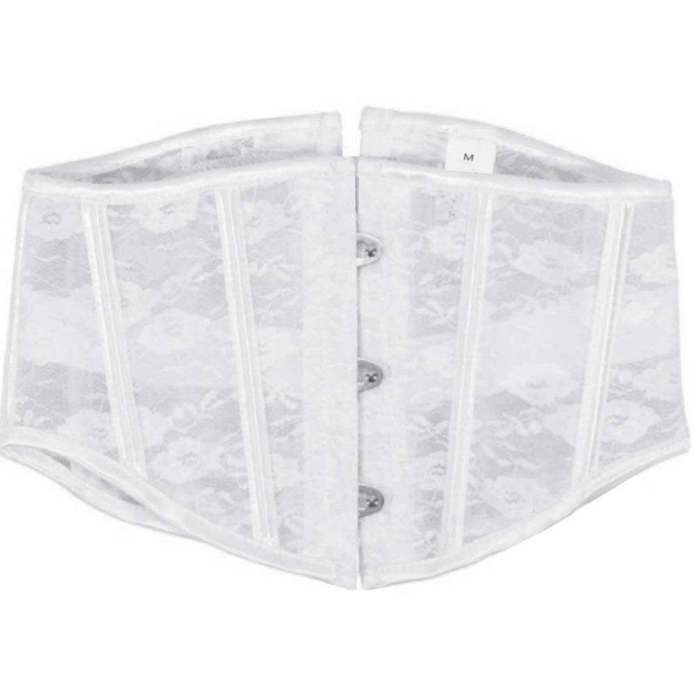 Mesh Tummy Control Shapewear Abdominal Lace Flower Training Belt Sweet Waist Trainer Belt  Women