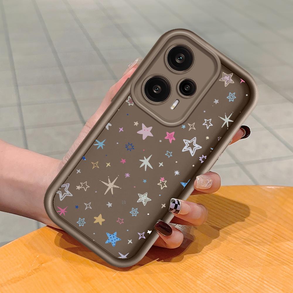 Myk silikon firkantet stige utskriftsmønster Telefondeksel Helt deksel Kamera Støtsikker beskyttelse Gummideksel for Xiaomi Redmi