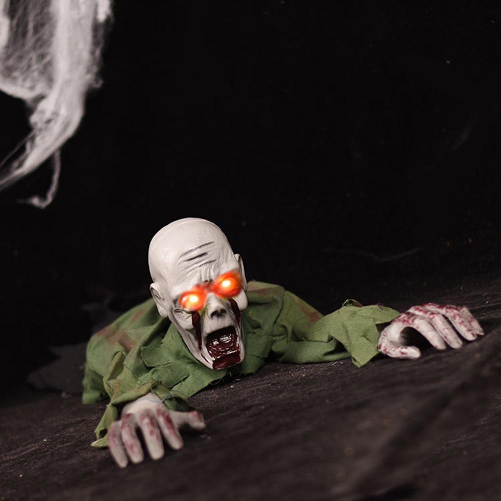 Halloween Electric Crawling Ghost with Horror Voice Sound Control Creeping Bloody Ghost Prop