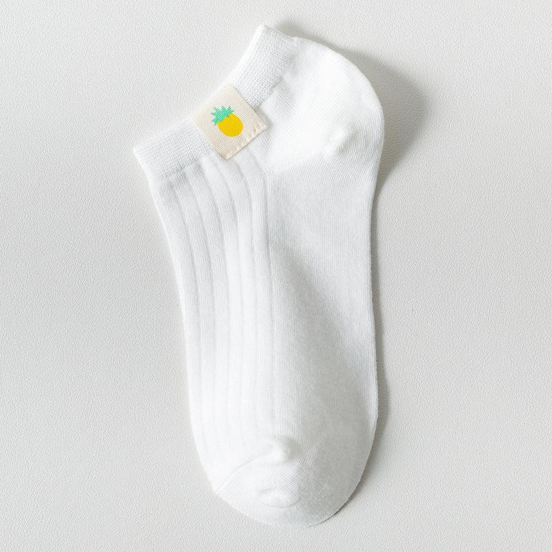 

Women s Pure Cotton Ankle Socks - Cute Japanese Style, White, Low Cut, Trendy Spring/Summer/Autumn Boat Socks One Size