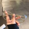 Transparent Eyeglasses Anti-Blue Light Glasses Women's Optical Prescription Lenses Spectacle Eyeglass Fashion Style Vintage Style Glasses Frame