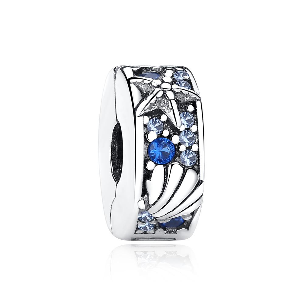 Original 925 Sterling Copper Charms Summer Sea Turtle Starfish Crystal Beads Fit Brand Bracelets Necklaces Women Diy Zircon