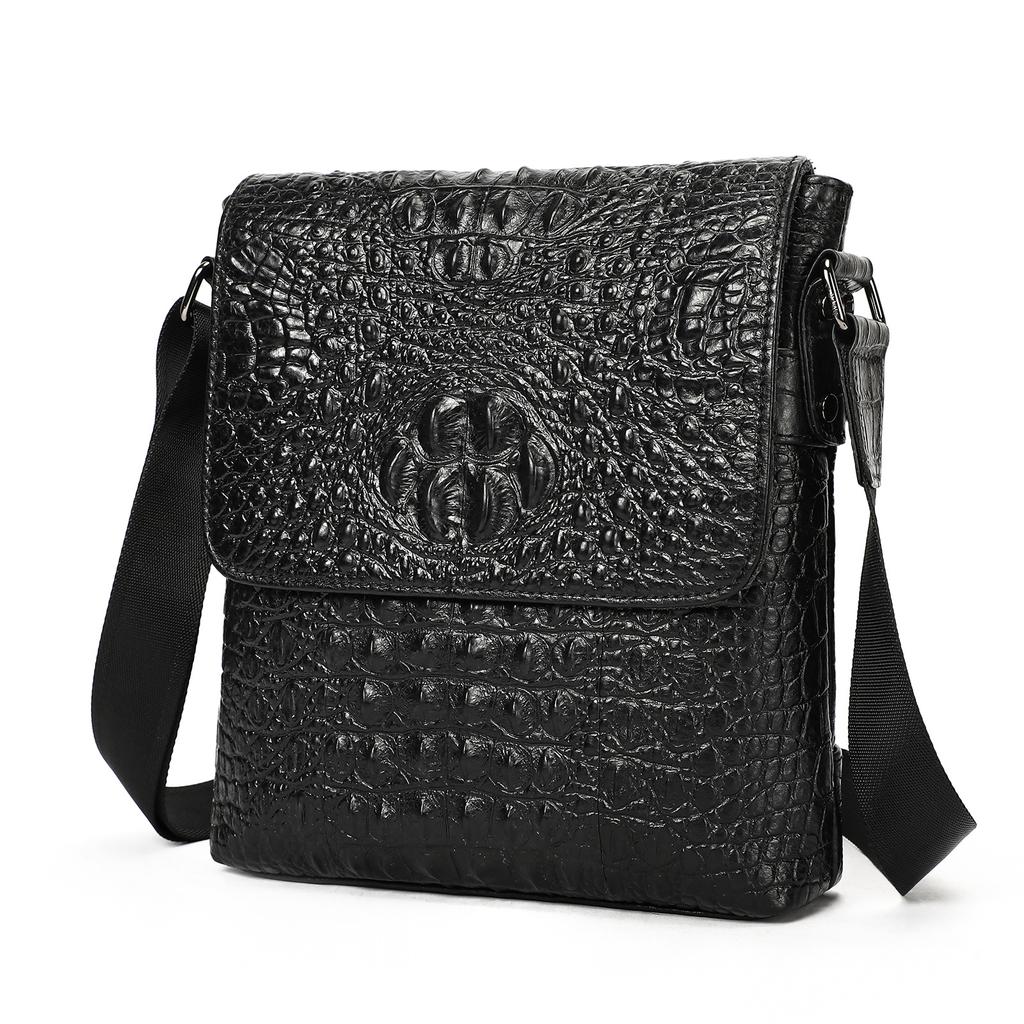 Lässige Tasche aus echtem Leder, Herren Umhänge-Flip-Tasche, Herren Umhängetasche, Hochwertige Herren Tasche, Herren Lässige Umhängetasche