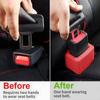 BELOMI 2 Pack Seat Belt Buckle Holder Easy Access Backseat Buckle Silicone Seat Belt
