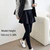 Dámské sukňové legíny all-in-one sukně fleecová podšívka pro denní nošení rande Korejská móda