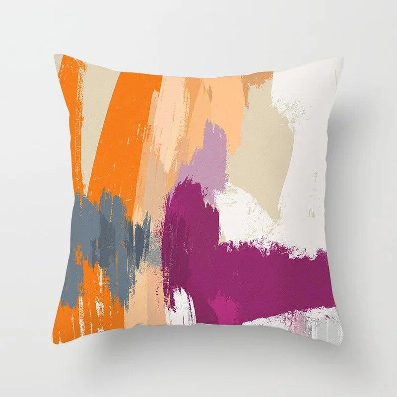45x45cm Art Color Block Abstract Geometric Pillowcase Modern Street style Hippie Home Decor Sofa Chair cushion cover
