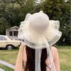 Straw Hat Women'S Summer Outdoor Leisure Sunshade Vacation Sun Hat Versatile Windproof Breathable Sunscreen Hat