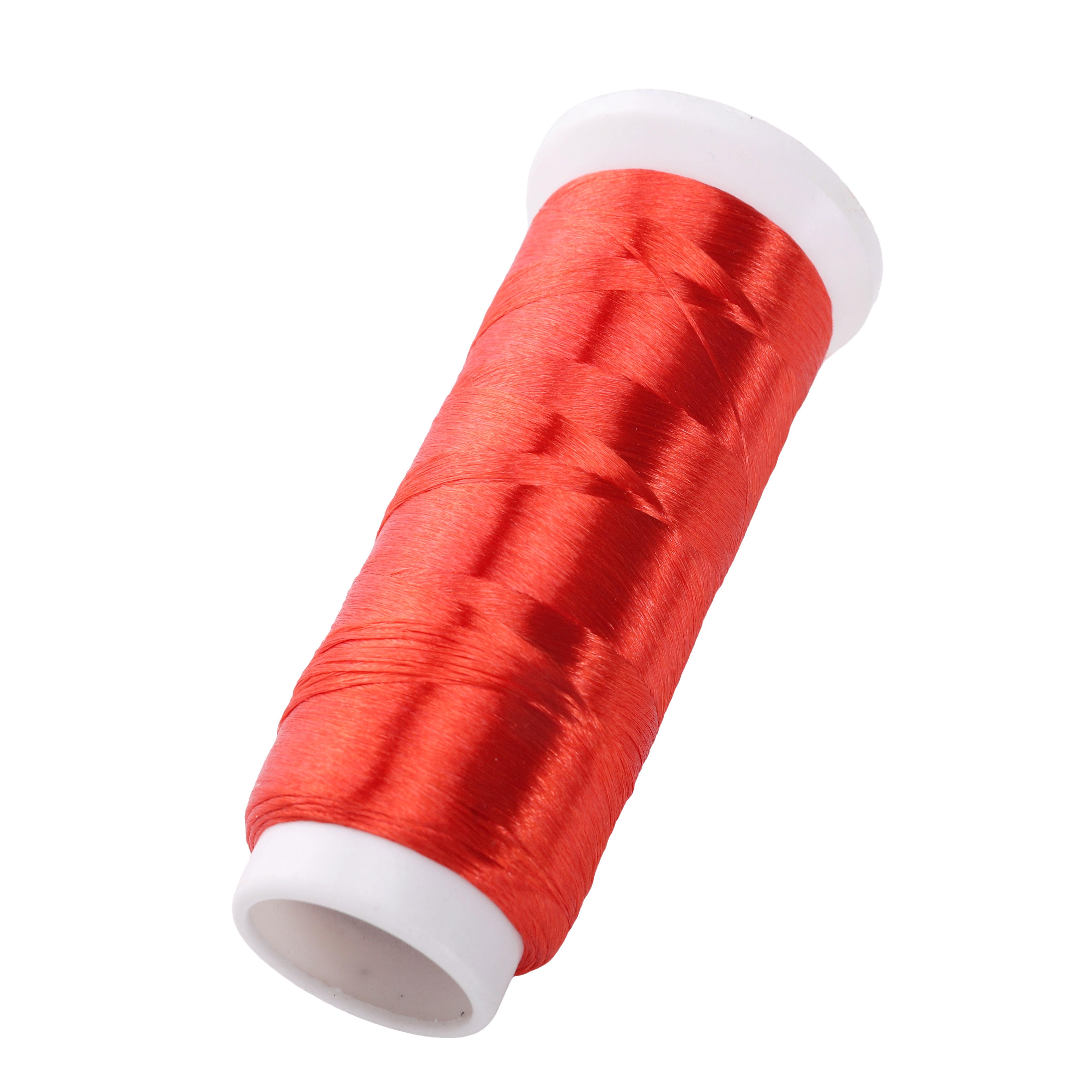 

1200 метров полиэстеровой безузловой бархатной обернутой цветочной нити для самостоятельного изготовления браслетов, ожерелий и ювелирных изделий красный