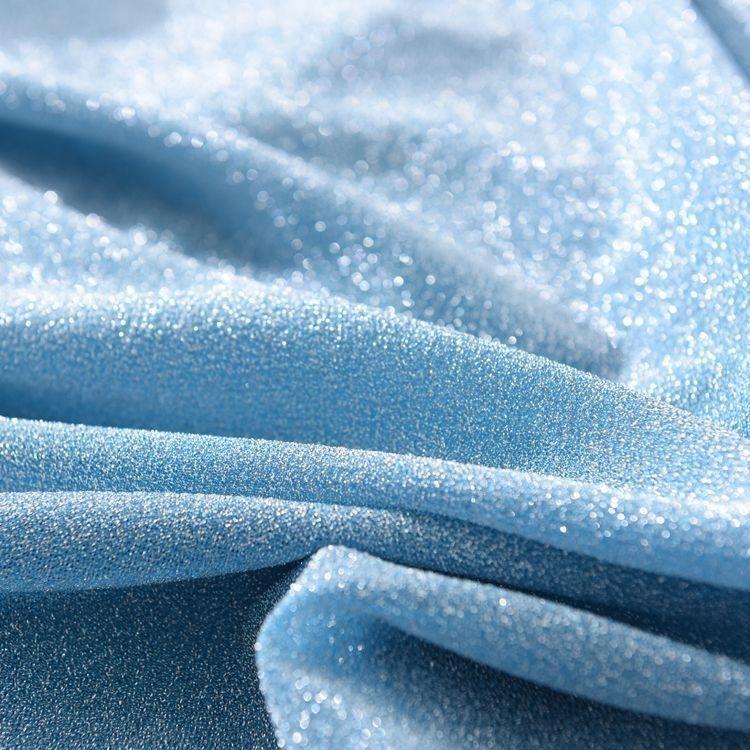 Starry Sky Glittering Glittering Mesh Fabric Can Be Used for Wedding Dresses Evening Gowns and Designer Clothing Fabrics
