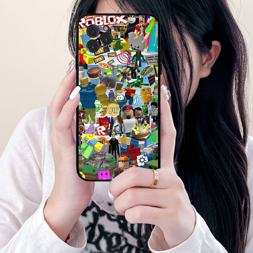 

Popular Game R-Roblox Phone Case Phone Case For Iphone 17 Air 16 15 14 13 12 11 Pro Max 16 15 14 Plus TPU Soft Case For iPhone 11