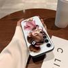 Case for Samsung Galaxy A20 A13 A06 A40 A16 A05 A10 A12 A30 A15 A17 A70 A50 A04 Black Soft Phone Cover Cartoon Girl Pattern