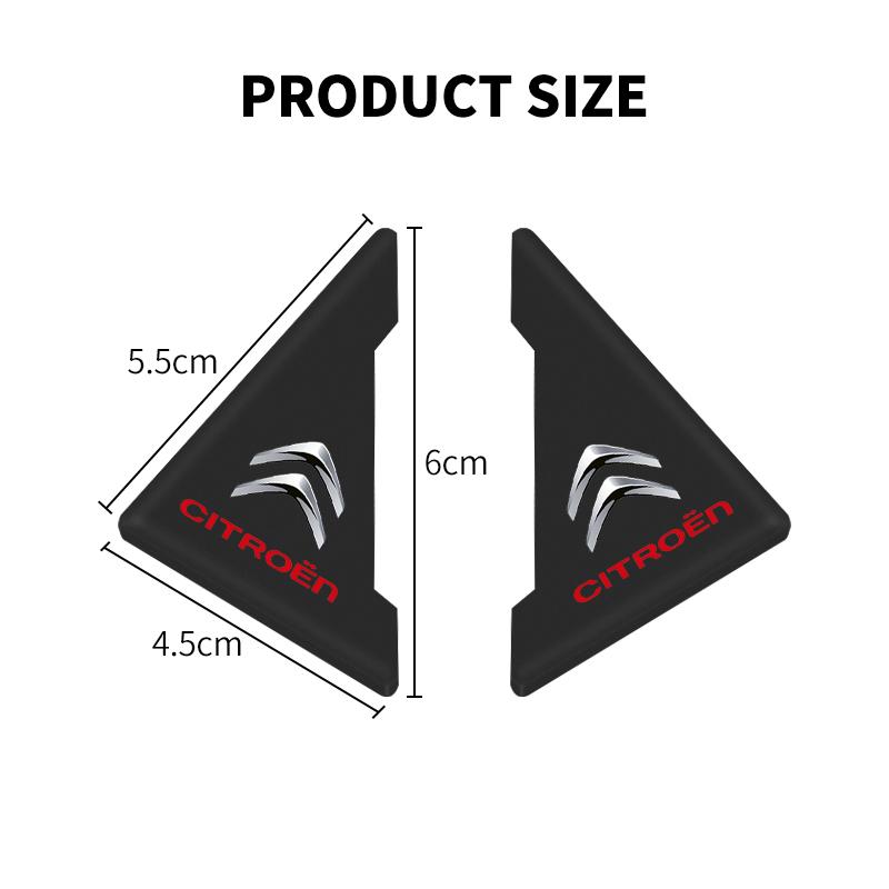2PCS Car Styling Door Corner Cover Anti-scratch Protector For Citroen C1 C3 C4 C5 C6 DS 3 DS 4 DS 5