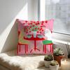 Illustrations Of Love And Relationships In Everyday Life Cushion Cover Cozy Velvet Throw PillowSoft Warm Cushion For Sofa  Bed