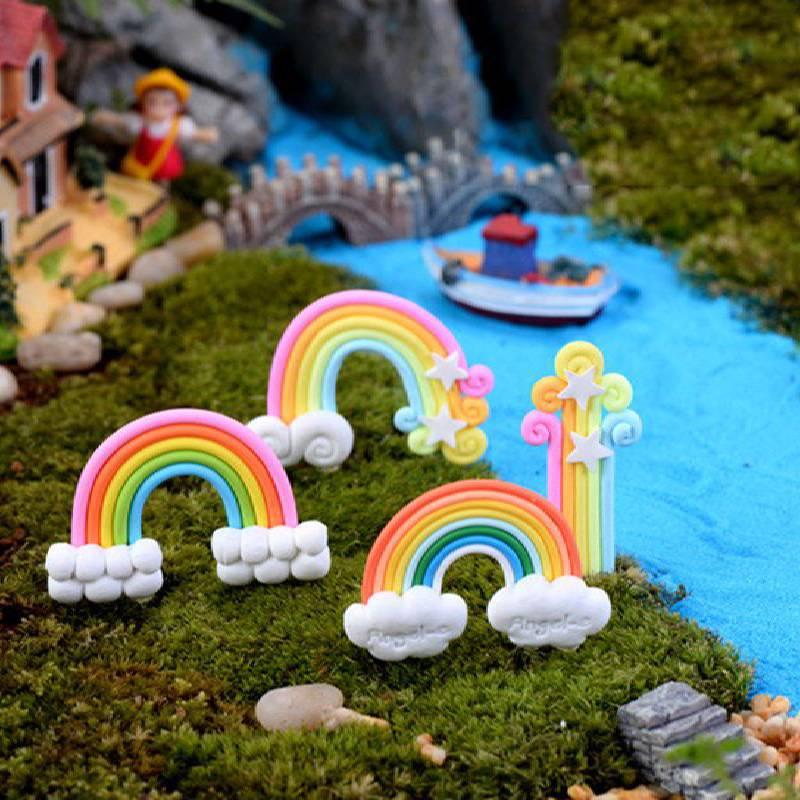 Argilla Morbida Arcobaleno Accessori Paesaggio Miniatura