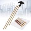 Cleaning Rod Kits with 3 Copper Pipe 2 Copper Wire Brush 2 Cotton Brush 0.17/0.22in Caliber Brass Cleaning Rod Kits