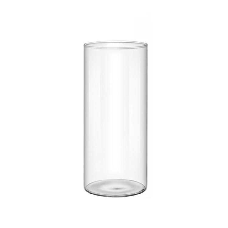Vase en verre transparent Cylindres en verre Vase adapté à divers arrangements