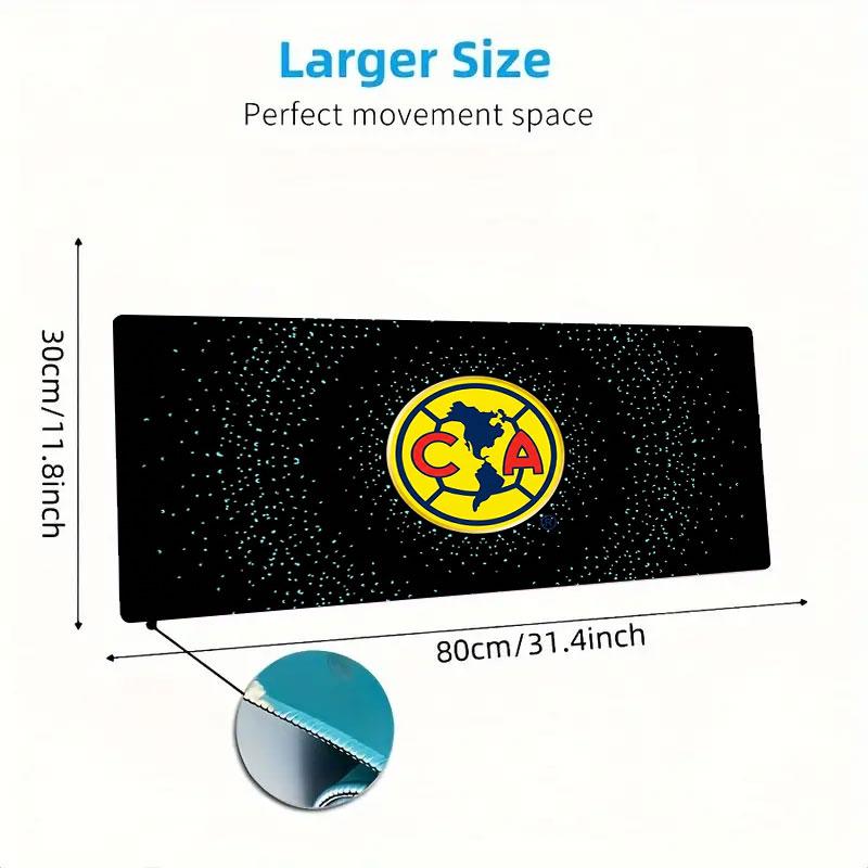 Club America Large Size Mouse Pad Large Gaming Table Cushion Non-slip Laptop Tablet Big Mousepad XXL Mat Mini PC Playmat With Lock edge