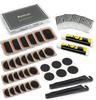 Bicycle Tire Repair Kit with Cold Patch, Glue, and Lever Tools