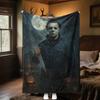 Couverture Affiche de Film d'Horreur Halloween Parfaite Toutes Saisons Douce Confortable Canapé Bureau Sieste Voyage Cadeau Festif