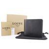 Loewe Anagram Bi-Fold Wallet 103.30.302 Bill Compartment Black Leather Mens Used