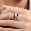 Men's Ring Personality Domineering Trend Single Index Finger Black Nao Ring Hip Hop Cross