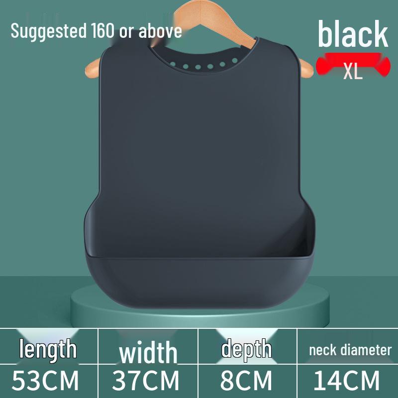 Waterproof Silicone Bib for Adults: Ideal for Elderly Mealtime