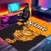 Custom Name Personalized Garfield Print Carpet, Versatile Home Decor Rug, for Playroom, Apartment, Balcony, Entryway, Hallway Gift