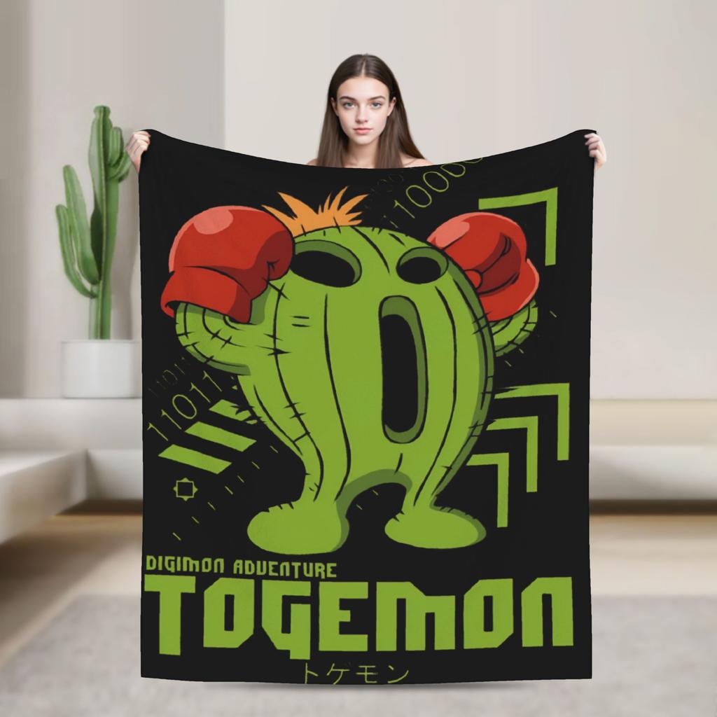 digimon adventure gatomon Flannel Blankets  Warm Soft Bedding Throws for Living Room Picnic Fluffy Bedspread Sofa Bed Cover