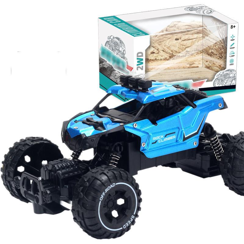2.4G Alloy Remote Control Climbing Car Light Charging Electric Car Boy Children's Toy Car Remote Control Off-road Vehicle