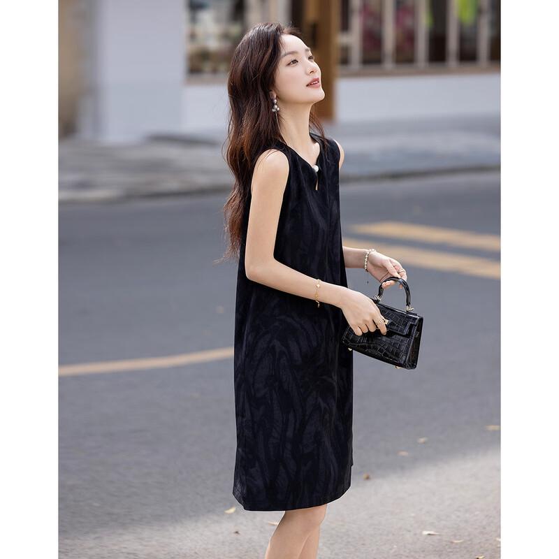 

De Mana Irregular Print Sleeveless A-Line Dress M