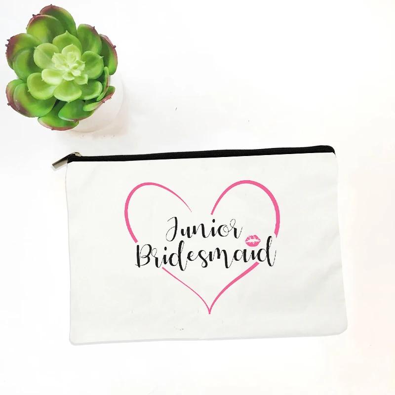 Bridemaid Bride Squad Makeup Bag Chief Bridesmaid Bachelorette Bridal Shower Wedding Gift Bag Travel Organizer Lipstick Bag