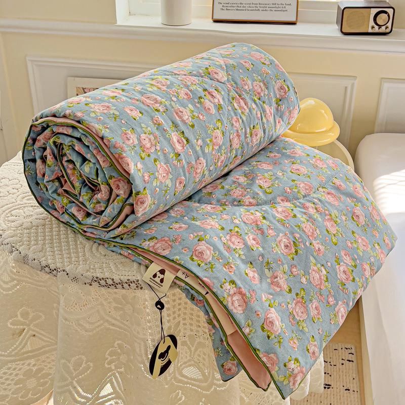 New A-Type Summer Cooling Quilt - Lightweight Single & Double for Dorms, Kids & Gifts