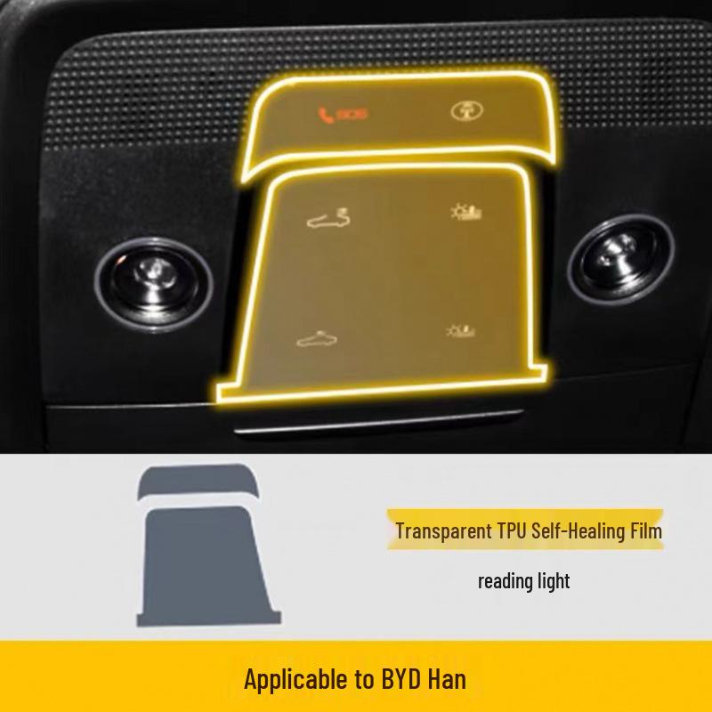 BYD Han DMI EV Interior Film Screen Protector & Dashboard Sticker - Transparent