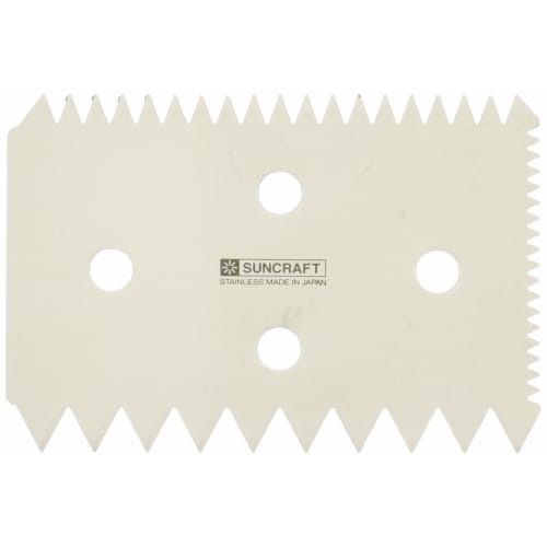 

Suncraft Decorating Comb, Made in Japan, Stainless Steel, Dishwasher Safe, for Pastry and Confectionery, PP-530, Silver