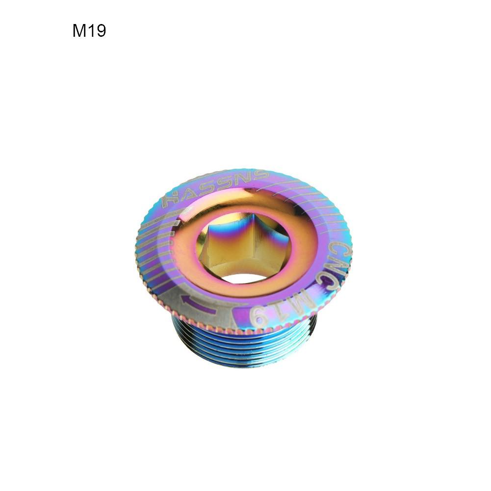 High Quality Aluminum Alloy Crank Cover Screws for Mountain Bike Crankset colorful M19