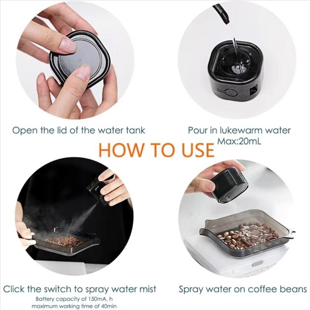 Magnetic Base Coffee Bean Atomizer Nanos Mist Spray Bottle Coffee Powder Static Reduction
