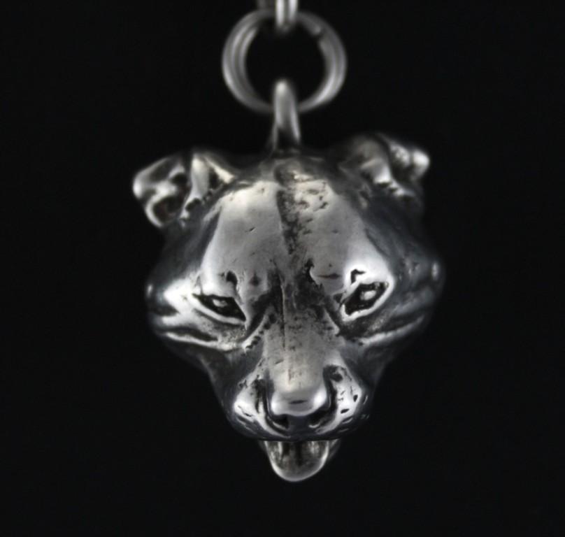 Staffordshire Bull Terrier, Staffy - Dog Necklace In Gift Box, Silver-plated Locket for Dog Fan, Striking Pendant by Art-Dog Brand