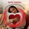 Soft Valentine Heart Pattern Pillowcase Decorative Embroidery Throw Pillow Cover 45CM Square Tufted Cushion Case Bedroom