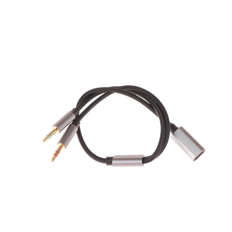 1 Piece Phone Tablet Pc Accessories With Usb C Port Cable Conversion Earphone Microphone 3.5Mm Male To Type-C Aux Audio Adapter