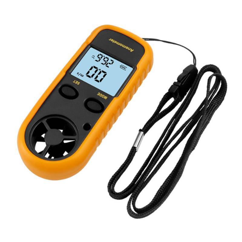 

Sized Pocket Handheld Anemometer Wind Speed And Temperature Count Daily Use