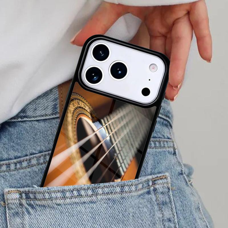 Musical Violin Guitar soft Phone Case for iPhone 17ProMax 12 13 14 15 16e 17 Pro Max Plus Air Cover