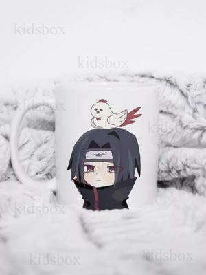 Tasse Naruto Sasuke Chibi mit Aufdruck Keramiktasse Naruto Sasuke Uchiha 330 ml